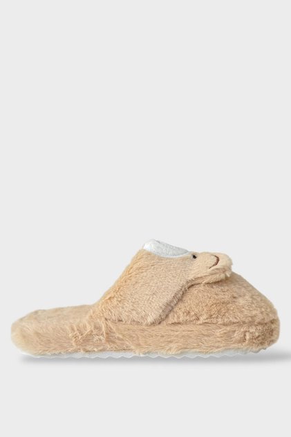 Women's Winter Cute Panda Figured Non-Slip Sole Home Slippers Panduf Brown