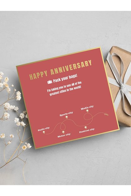 Happy Anniversary Foil Card