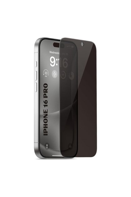 Folie de sticlă Privacy pentru iPhone 16 PRO - Full glue