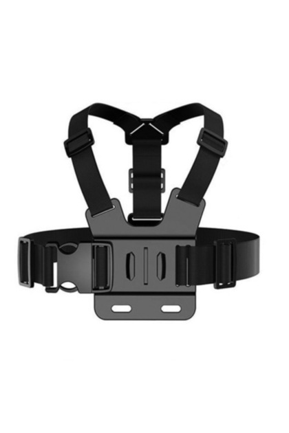 Set suport elastic de piept pentru cameră GoPro, 5 în 1, negru