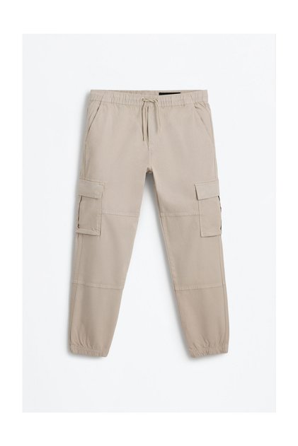 Pánské rovné cargo jogger kalhoty