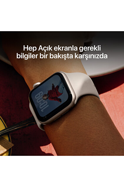 Apple Watch SE 3 GPS, 44mm Yıldız Işığı Alüminyum Kasa ve Yıldız Apple Watch SE 3 GPS, 44mm Yıldız Işığı Alüminyum Kasa ve Yıldız