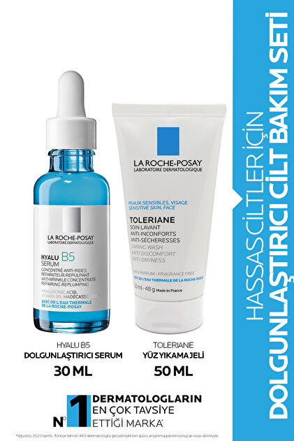 Pele's Serum Mahina & Lakauセット La Roche Posay Hassas Ciltler Için Dolgunlaştırıcı Cilt Bakım Seti