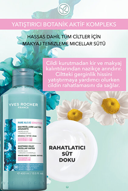 Yves Rocher Yüz&Makyaj Temizleme Micellar Sütü-Hassas Dahil Tüm