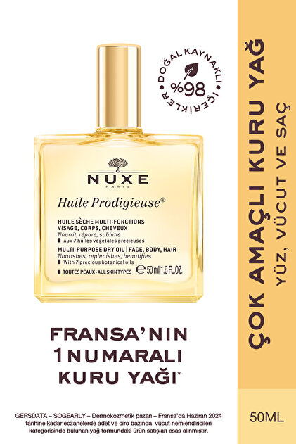 Nuxe Huile Prodigieuse 50 Ml Çok Amaçlı Kuru Yağ Fiyatı, Yorumları