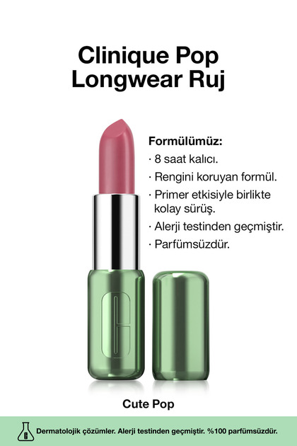 Pop Longwear™ Gün Boyu Kalıcı Ruj - Renk: Cute Pop 3.9g | Saten Bitiş