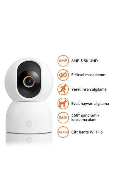Smart Camera C500 Akıllı Ev Kamerası - 6MP 3.5K İnsan ve Evcil Hayvan Algılama (Xiaomi TR Garantili)
