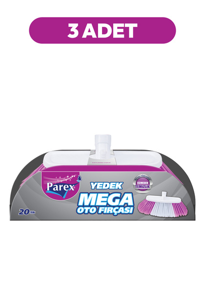 Mega Car Brush Replacement (Without Handle) Triple Pack