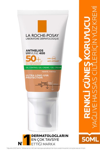Anthelios Uvmune 400 Oil Control Gel Spf 50+ Colored Sunscreen 50 ml