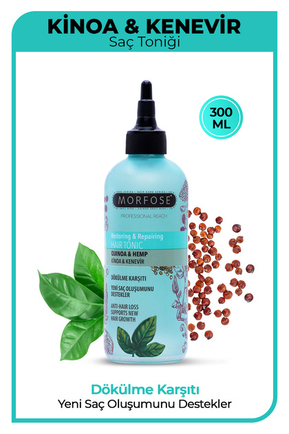 Morfose Kinoa ve Kenevir İçeren Dökülme Karşıtı Saç Toniği 300 ml