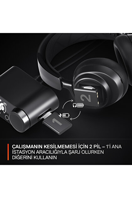 SteelSeries Arctis Nova Pro Wireless X Mikrofonlu Siyah Kablosuz