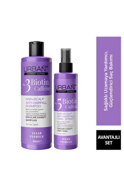 Urban Care Expert Biotin ve Kafein Dökülme Karşıtı Şampuan&Tonik