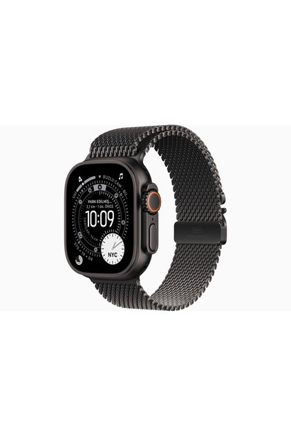 Watch Ultra 3 GPS + Cellular, 49 mm Siyah Titanyum Kasa ve Siyah Titanyum Milano Loop - Büyük Boy