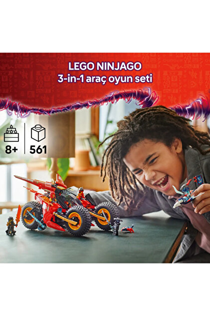 LEGO ® NINJAGO® Ninja Savaş Aracı 71844 - 8+ Çocuklar için 3'ü 1