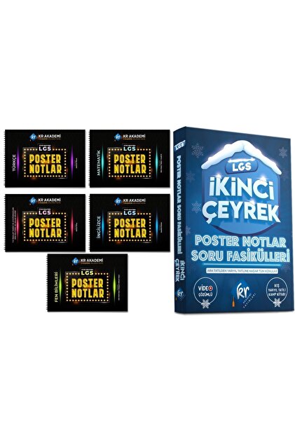 KR Akademi Yayınları LGS İkinci Çeyrek Soru Fasikülleri (2. ÇEYREK
