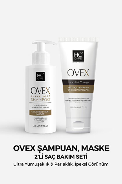 HC Care HC Ovex Şampuan, Ovex Maske 2'li Saç Bakım Seti - Fiyatı