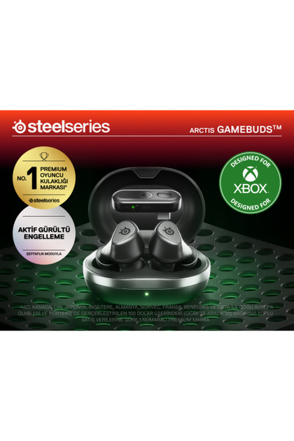 SteelSeries Arctis GameBudsブラック Steelseries Arctis Gamebuds Siyah Kulak İçi Gaming Earbuds Fiyatı