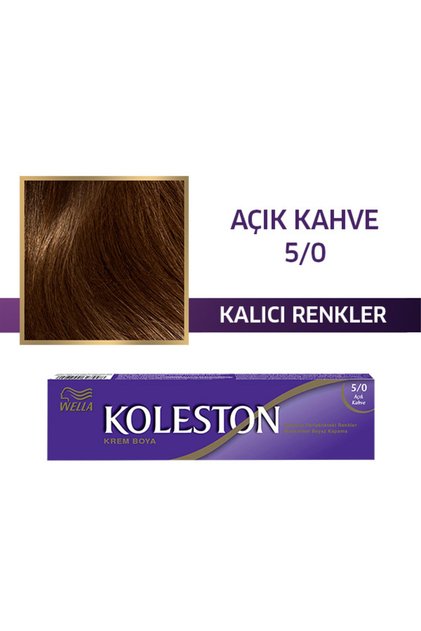 Koleston Single Tüp Saç Boyası 5/0 Açık Kahve