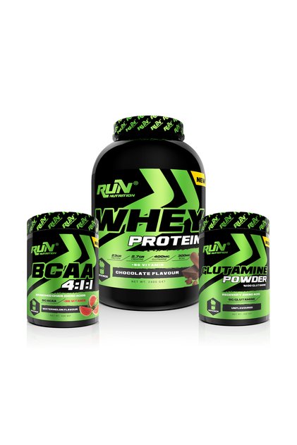 Muscle Mass, Bodybuilding 2 (Whey Protein 2.4kg Chocolate, Glutamine, Bcaa Watermelon)