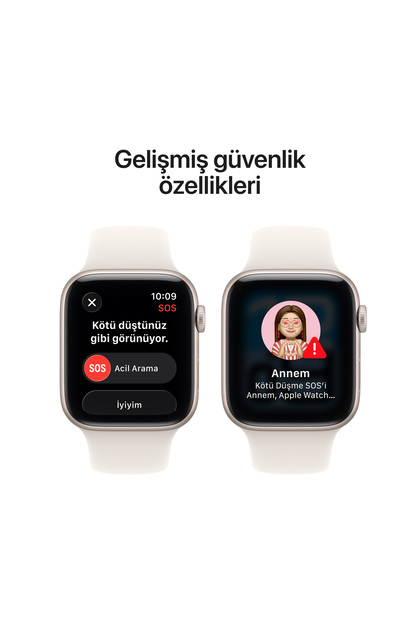 Apple Watch SE 3 GPS, 40mm Yıldız Işığı Alüminyum Kasa ve Yıldız