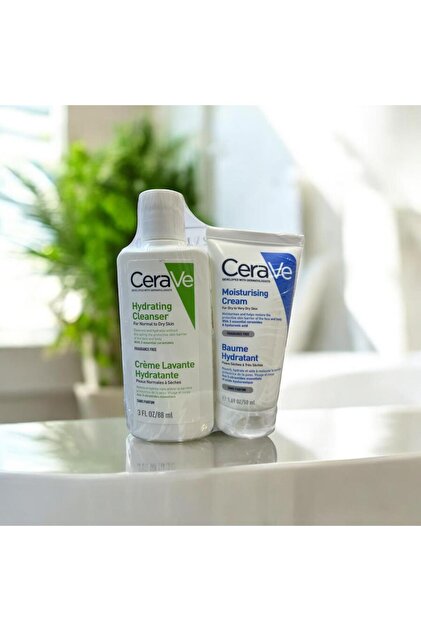 CeraVe Nemlendiren Temizleyici 88 Ml + Nemlendirici Krem 50 Ml