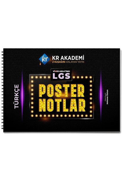 KR Akademi Yayınları LGS Türkçe Poster Notlar - Fiyatı, Yorumları