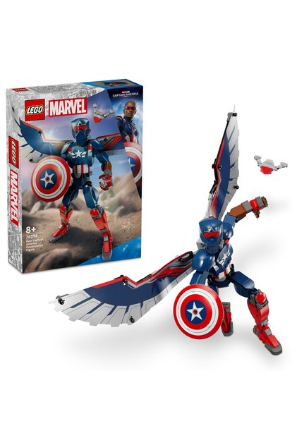 ® Marvel Yeni Kaptan Amerika Yapım Figürü 76296 - 8+ Çocuklar içinYaratıcı Oyuncak Yapım Seti (359P)