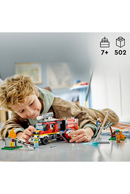 LEGO ® City İtfaiye Komuta Kamyonu 60374 - 7+ Yaratıcı Oyuncak