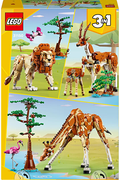 LEGO ® Creator 3'ü 1 Arada Vahşi Safari Hayvanları 31150 - 9+