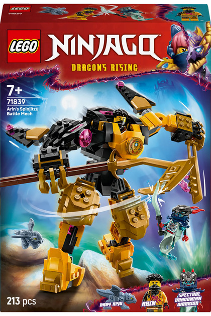 くりーむぱん LEGO ® NINJAGO® Arin'in Spinjitzu Savaş Robotu 71839- 7+ Çocuklar
