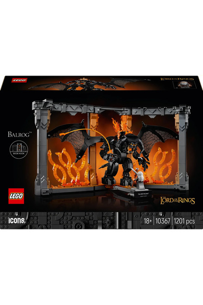 X-Plus ロード・オブ・ザ・リング スBALROG 2.0 LIGHT UP LEGO ® Icons Yüzüklerin Efendisi: Balrog™ Kitaplık Dekoru 10367