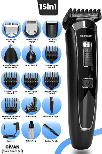 GoldMaster Ready 7 In 1 Islak Kuru Ipx5 Su Geçirmez 20 Kademeli