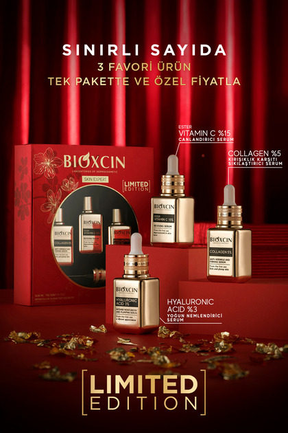 Bioxcin Skin Expert Cilt Bakım Serum Seti 3x30 Ml Avantaj Paketi