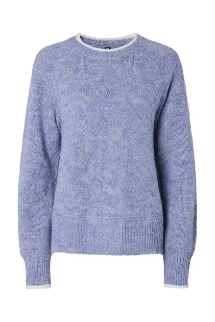 PCIVY LS O-NECK KONTRASTSTRICK NOOS BC