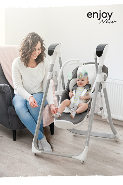 Huggy Enjoy Elektrikli 2'si 1 arada Mama Sandalyesi & Bebek