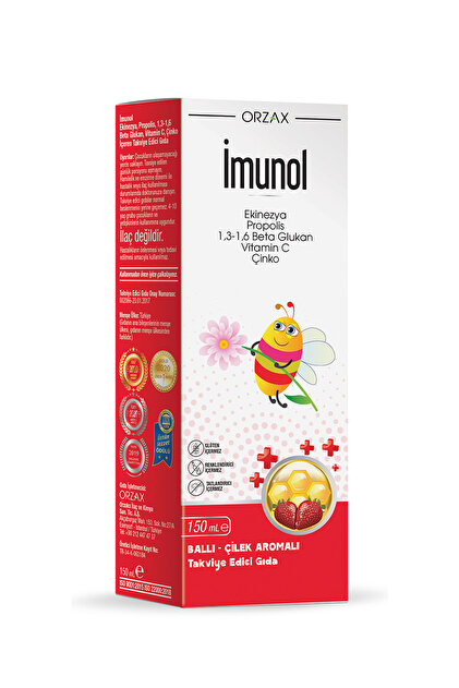 Orzax İmunol Şurup Ballı Çilek Aromalı 150 ml Yorumları, Fiyatı