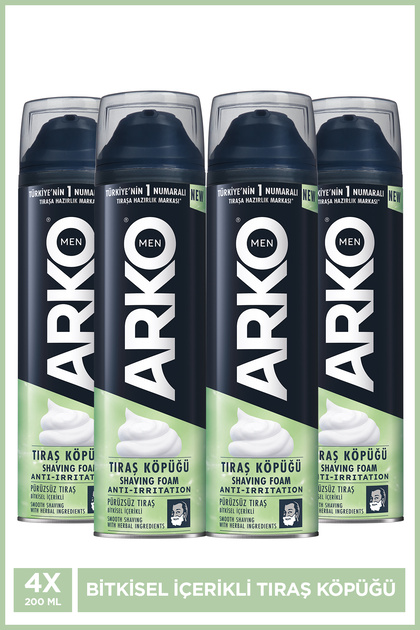 Anti-Irritation Tahriş Karşıtı Erkek Tıraş Köpüğü 4x200 Ml