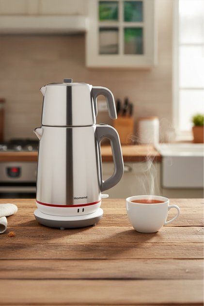 Royaltea 1710h Inox Çay Makinesi Beyaz