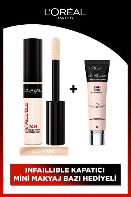 Infailliable 322 Tüm Yüze Uygulanabilir Kapatıcı & Prime Lab Mini Primer
