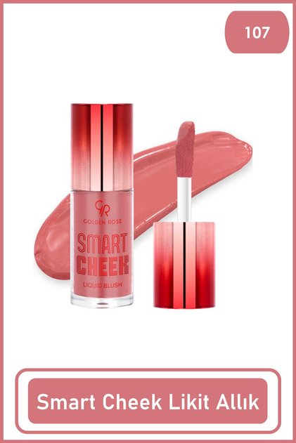 Smart Cheek Liquid Blusher 107- Mercan Likit Allık 6 ml