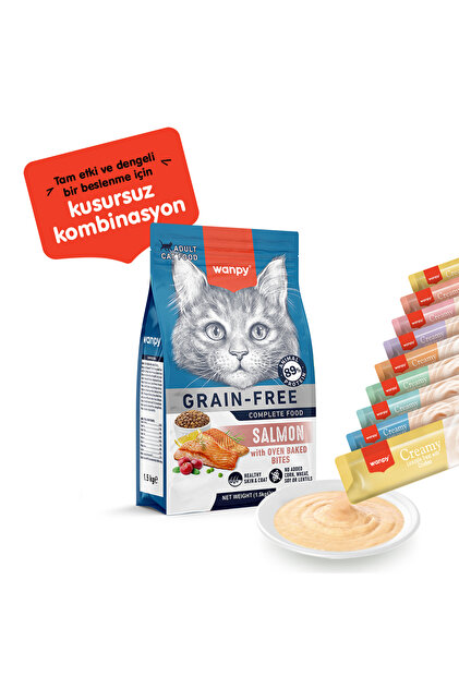Wanpy Krema Kedi Ödül Maması 14gr (25 Adet) (Karışık Çeşitli