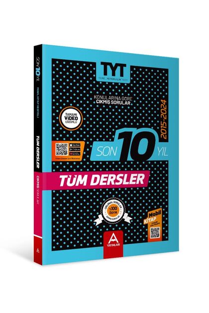 A Yayınları 2016-2025 TYT Son 10 Yıl Çıkmış Sorular Tamamı Video