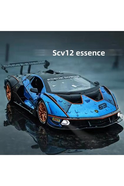 1:24 Scale Lamborghini Essenza Scv12 Diecast Model Car Lamborghini Blue Diecast Model Car
