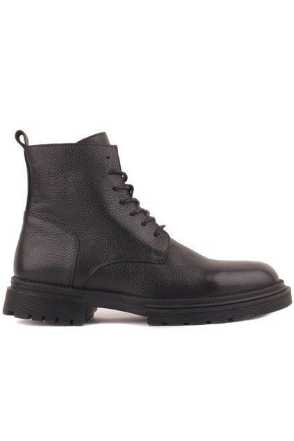- Black, Lace-Up, Zippered Men's Boots 102-055-10201