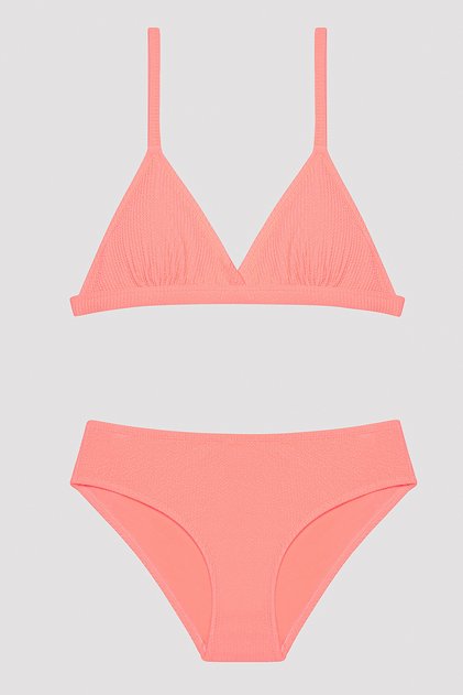 Genç Kız Basic Üçgen Bikini Takımı