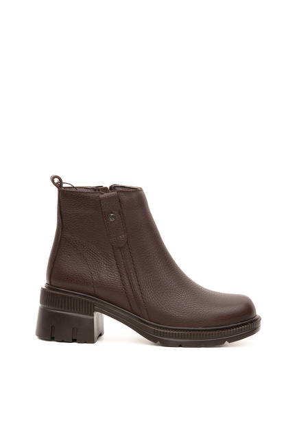 Over Ankle Thick Sole Women's Boots Genuine Leather Rubber Non-Slip Sole