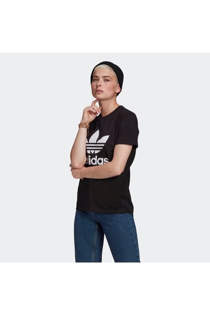 Trefoil Kadın Siyah Tişört (GN2896)
