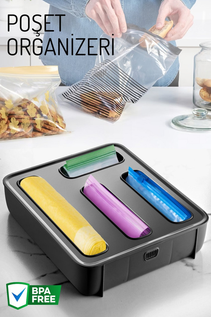 Nandy Home Poşet Organizeri, 4 Bölmeli Poşetlik - Fiyatı, Yorumları
