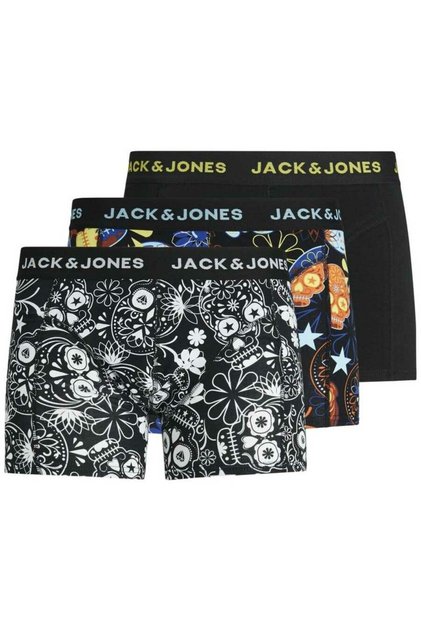 Erkek Siyah Jacsugar Skull Trunks 3 Pack. Noos Boxer 12185485-Black