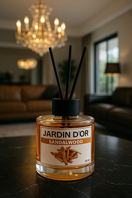 JARDIN D'OR Sandalwood Reed Diffuser / Sandal Ağacı Çubuklu Oda